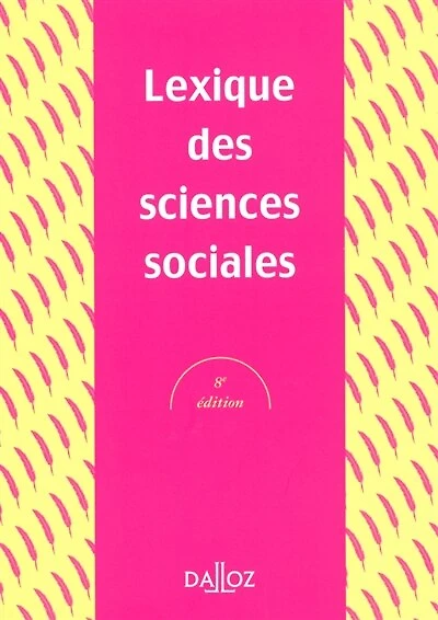 Lexique des sciences sociales