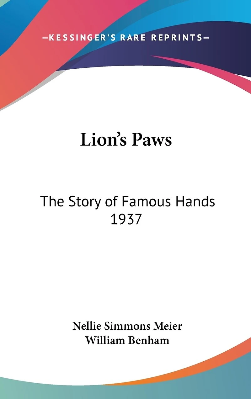 Lion's Paws: The Story of Famous Hands 1937