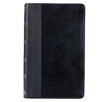 KJV Bible Giant Print Standard-size Faux Leather, Black Two-tone