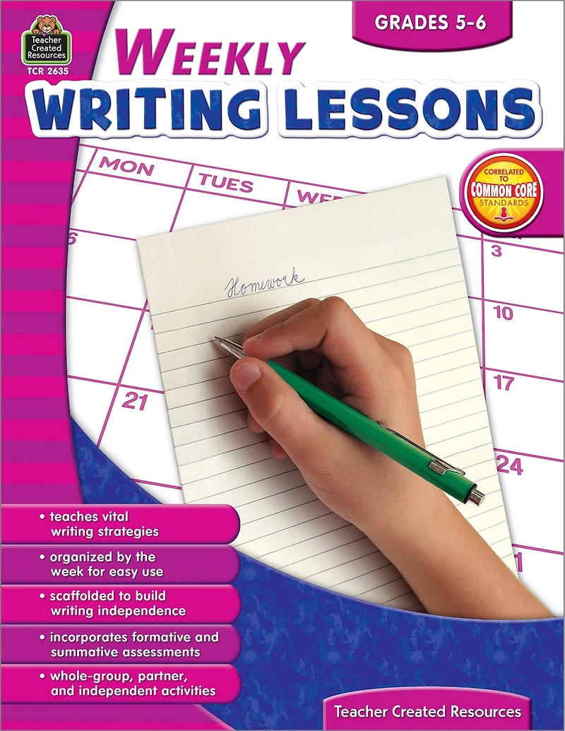 Weekly Writing Lessons Grades 5-6