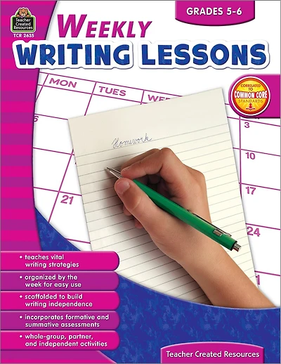 Weekly Writing Lessons Grades 5-6