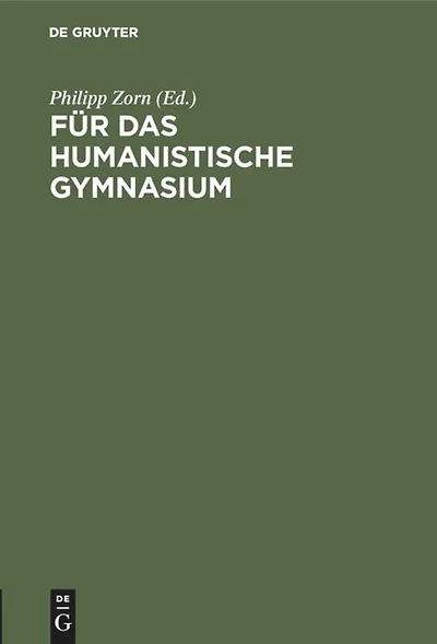 Für das humanistische Gymnasium: Rede gehalten bei Übergabe des Prorektorates der Königsberger Albertus-Universität am 15. April 1888
