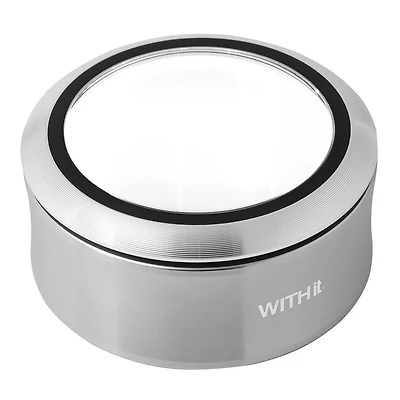 Aluminum LED Lighted Rechargeable Magnifier