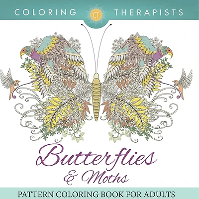 Butterflies & Moths Pattern Coloring Book For Adults