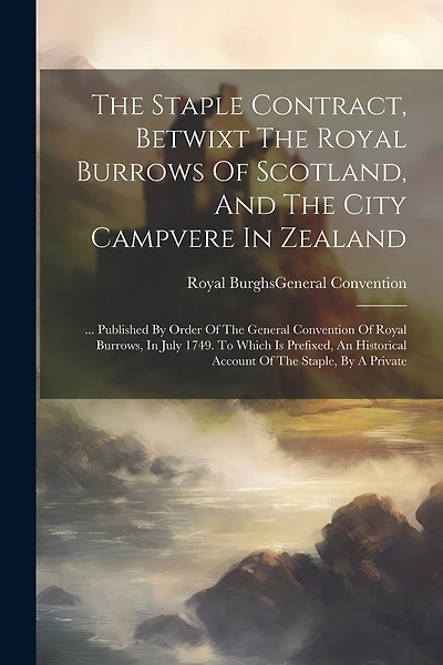 The Staple Contract, Betwixt The Royal Burrows Of Scotland, And The City Campvere In Zealand: ... Published By Order Of The General Convention Of Royal Burrows, In July 1749. To Which Is Prefixed, An Historical Account Of The Staple