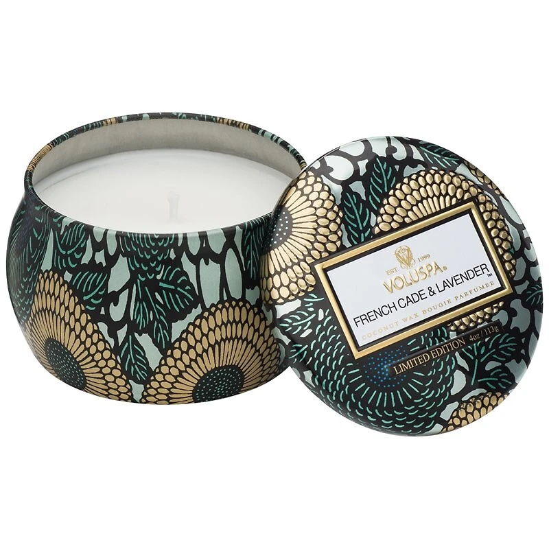 Petite 4oz Candle Tin, French Cade & Lavender