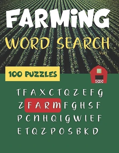 Farming Word Search - 100 Puzzles (vol.1): Brain Games for adults and kids