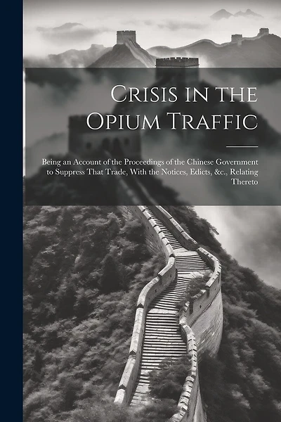 Crisis in the Opium Traffic: Being an Account of the Proceedings of the Chinese Government to Suppress That Trade, With the Notices, Edicts, &c., Relating Thereto