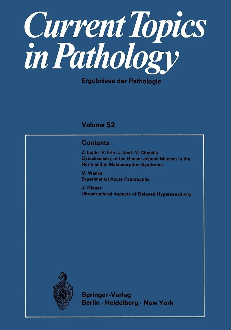 Current Topics Pathology / Ergebnisse der Pathologie
