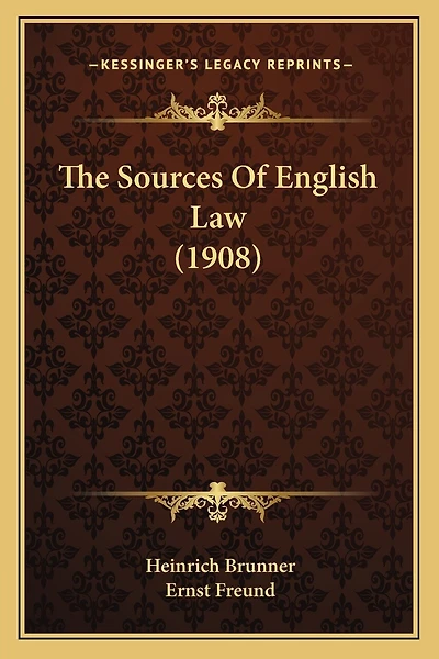 The Sources Of English Law (1908)