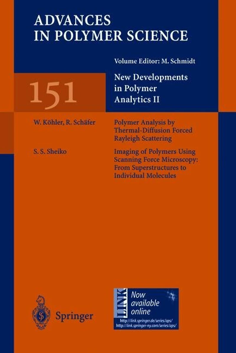 New Developments Polymer Analytics II