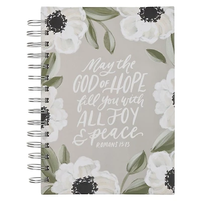 Journal Spiral-bound  May the God of All Hope Fill You With Joy Rom. 15:13