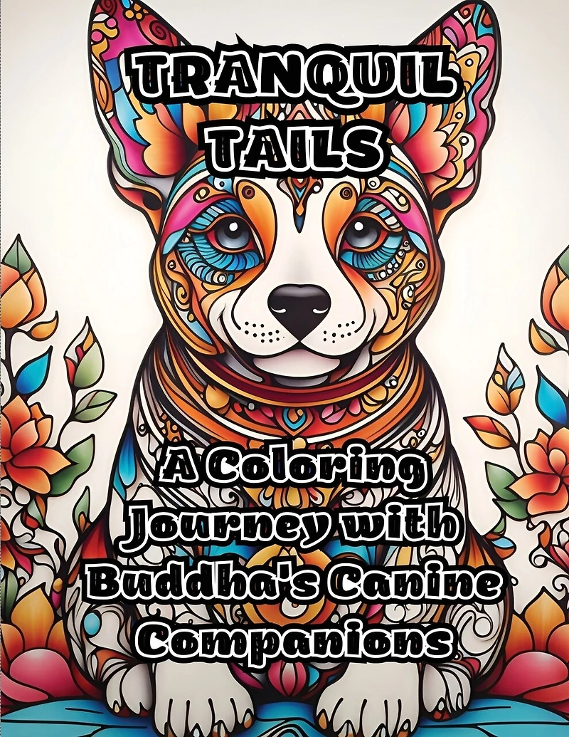 Tranquil Tails: A Coloring Journey with Buddha's Canine Companions