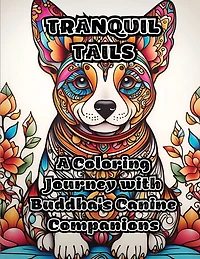 Tranquil Tails: A Coloring Journey with Buddha's Canine Companions