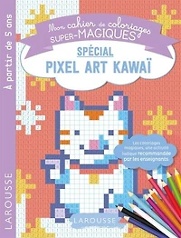 Cahier coloriages.. pixel art kawai