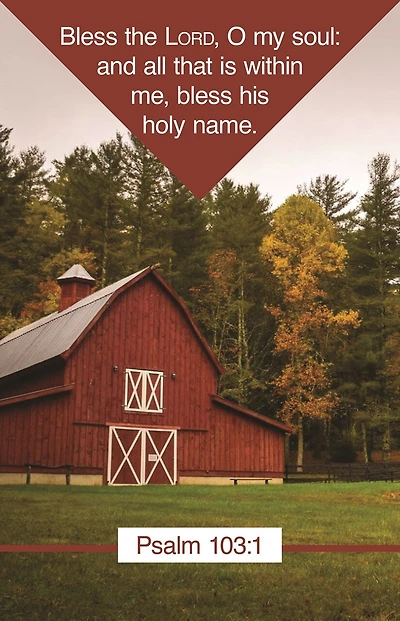 General Worship Bulletin: Bless the Lord (Package of 100): Psalm 103:1 (KJV)