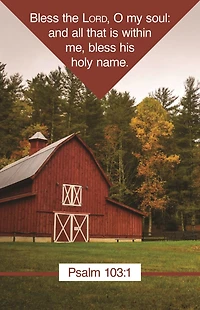 General Worship Bulletin: Bless the Lord (Package of 100): Psalm 103:1 (KJV)