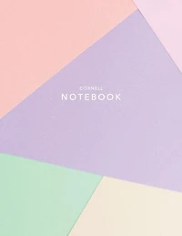 Cornell Notebook: Abstract Pastel - 120 White Pages 8.5x11 - Note Taking System