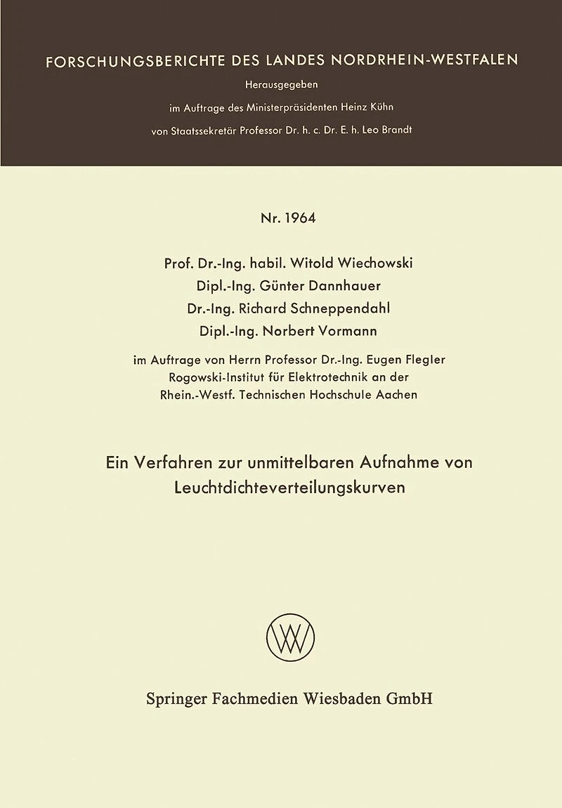 Ein Verfahren zur unmittelbaren Aufnahme von Leuchtdichteverteilungskurven