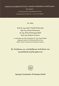 Ein Verfahren zur unmittelbaren Aufnahme von Leuchtdichteverteilungskurven