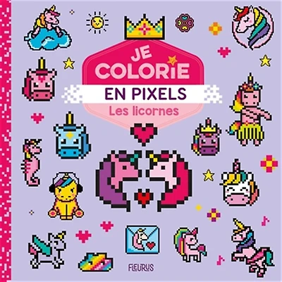 Les licornes magiques: je colorie en pixels