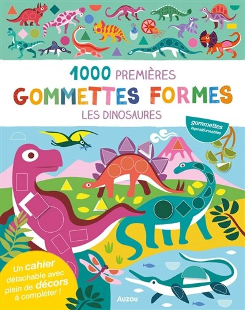 1000 premières gommettes formes: Les dinosaures