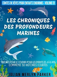 Les Chroniques des Profondeurs Marines: Histoires pour le coucher pour les enfants de 4 à 8 ans Comprend 30 histoires courtes