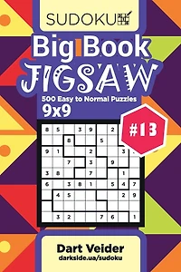 Big Book Sudoku Jigsaw - 500 Easy to Normal Puzzles 9x9 (Volume 13)