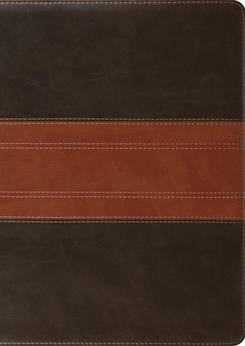 Esv Study Bible, Large Print (trutone, Forest/tan, Trail Design)