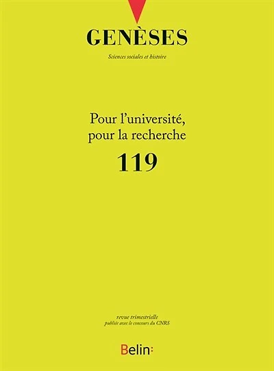Genèses, n°119. Pour l'Université, pour la recherche