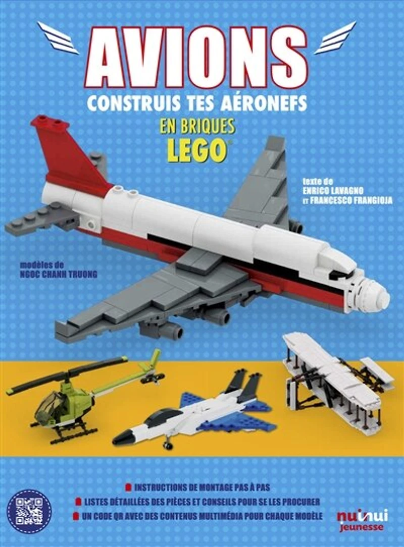 Avions: construis tes aéronefs en briques Lego
