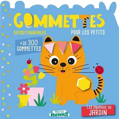 Les animaux du jardin: gommettes repositionnables pour les petits