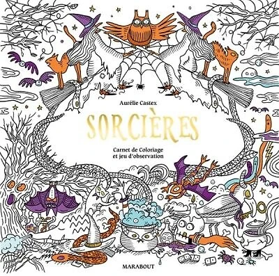 Sorcières : carnet de coloriage et jeu d'observation: carnet de coloriage et jeu d'observation