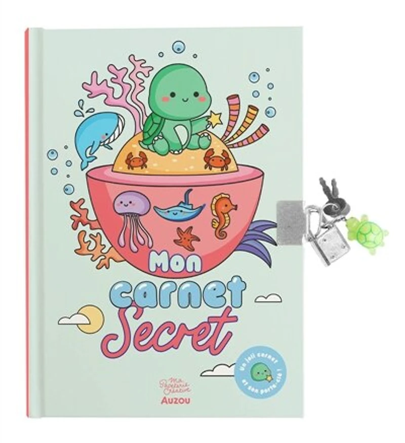 Mon carnet secret: porte-clé tortue