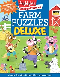 Farm Puzzles Deluxe: Farm Puzzle Book for Kids Featuring Cows, Chickens & More with Over 1,200 Objects to Seek and Find for Kids 6 and Up