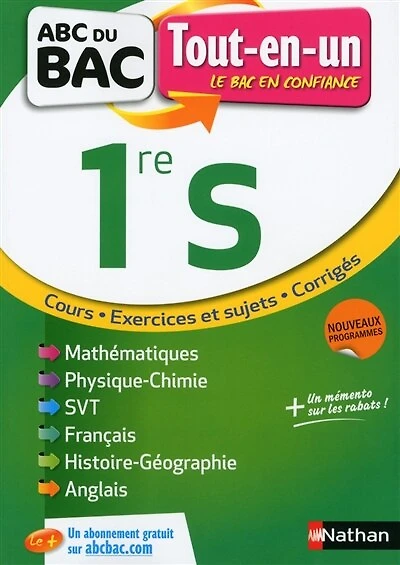 1re S, tout-en-un: nouveaux programmes