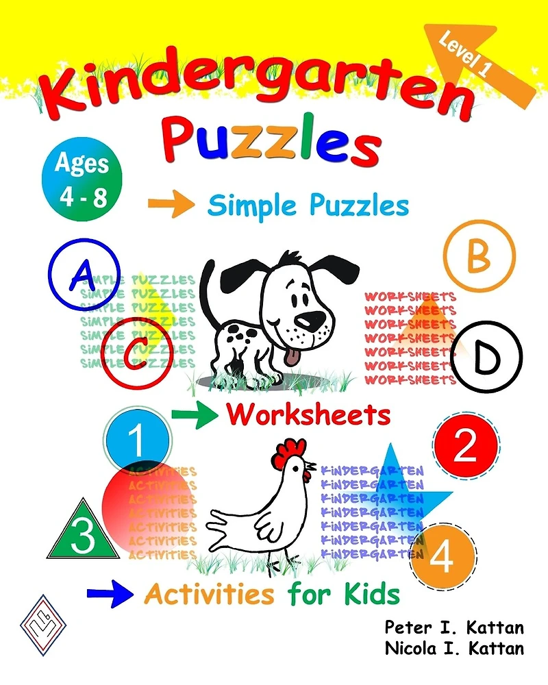 Kindergarten Puzzles - Level 1: Simple Puzzles, Worksheets, and Activities for Kids