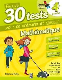 30 tests Math 4e année 3ème édition