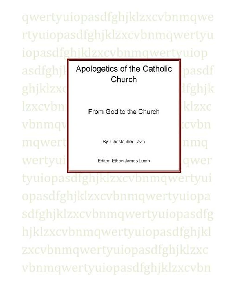 Apologetics of the Catholic Church