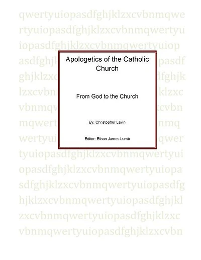 Apologetics of the Catholic Church