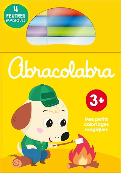 Abracolabra, 3+ : mes petits coloriages magiques : jaune: mes petits coloriages magiques