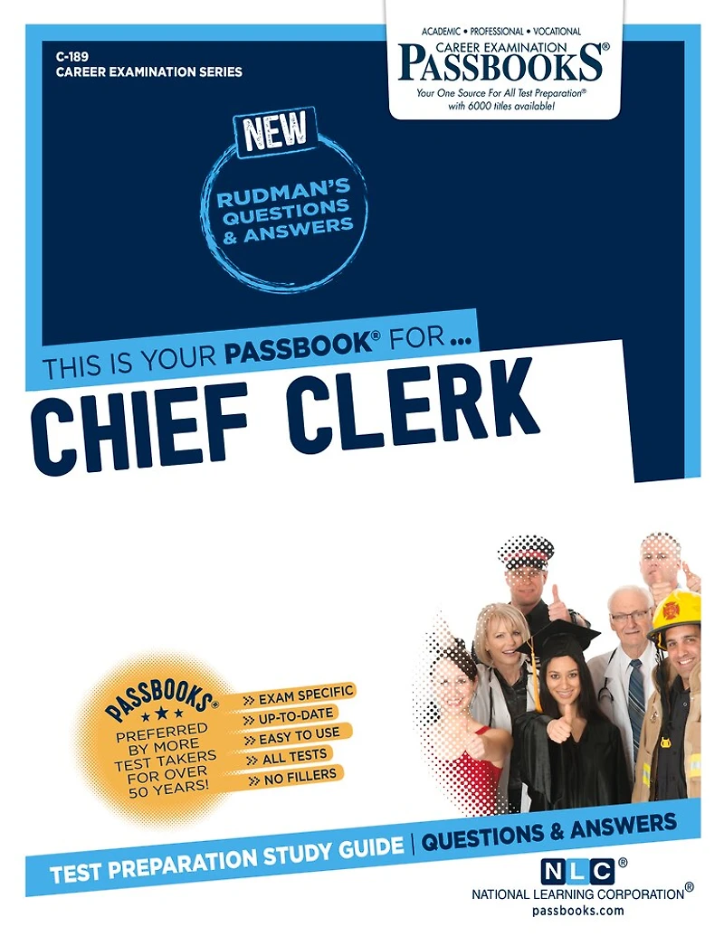 Chief Clerk (C-189): Passbooks Study Guide