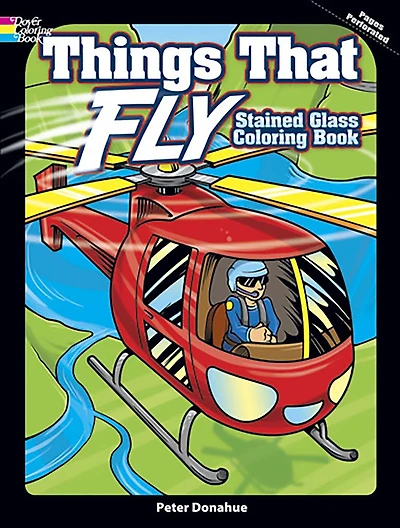 Things That Fly Stained Glass Coloring Book