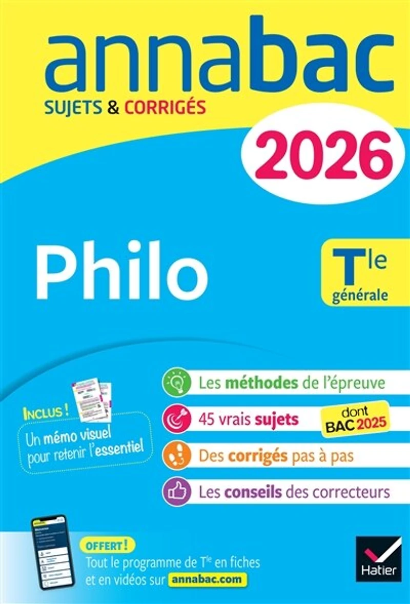 philo terminale générale: sujets corrigés & méthodes de l'épreuve
