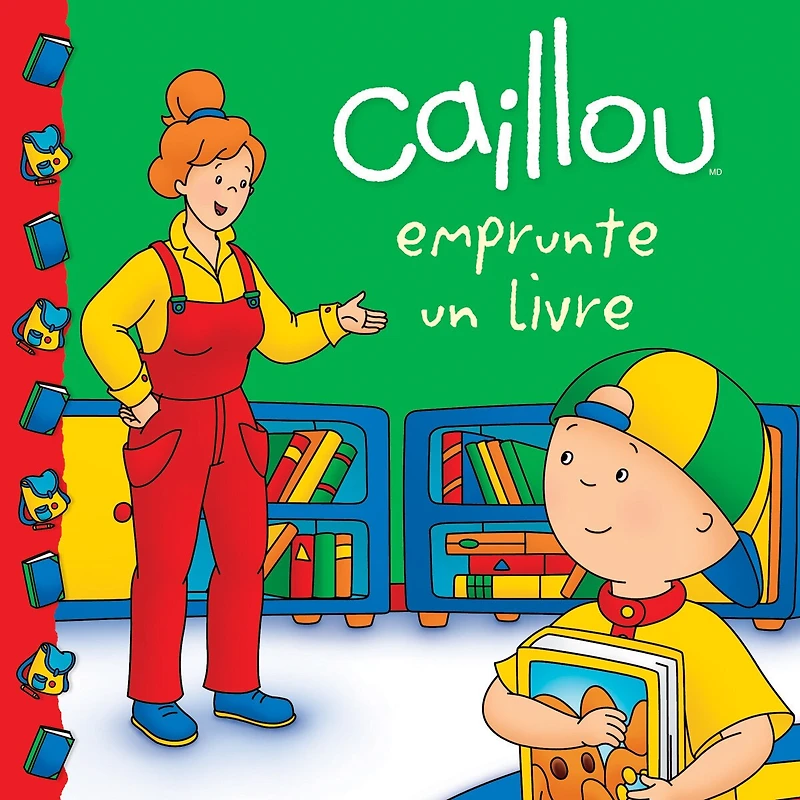 Caillou emprunte un livre