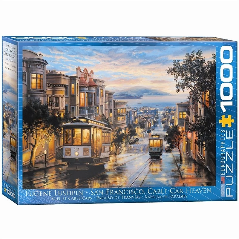 San Francisco Cable Car Heaven By Eugene Lushpin 1000-Piece Puzzle