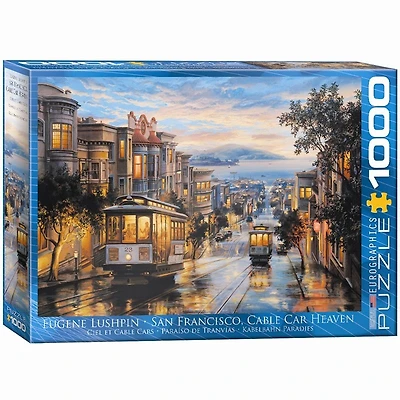 San Francisco Cable Car Heaven By Eugene Lushpin 1000-Piece Puzzle
