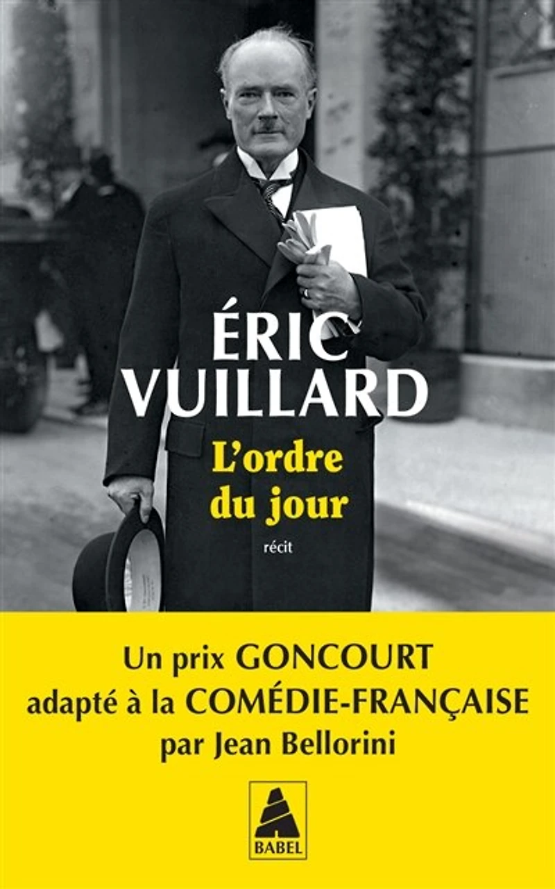 L' ordre du jour: récit