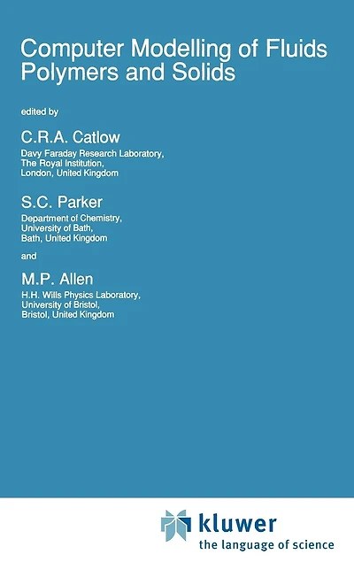 Computer Modelling of Fluids Polymers and Solids