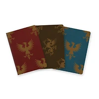 Heraldic Crest Notebook Trio